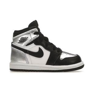 NIKE Air Jordan 1 Retro High "Silver Toe" Toddler's Size 5C